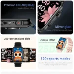 Montre intelligente d'appel Bluetooth pour hommes et femmes 5