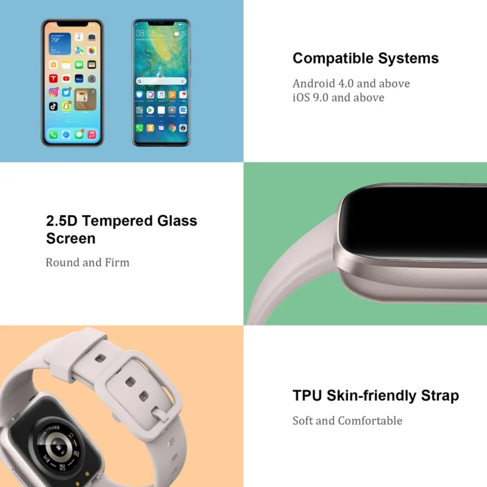Montre connectée pour hommes et femmes 6