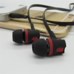 Écouteurs filaires avec microphone pour Samsung, casque de sport, style nouilles, écouteurs extra basses, 3.5mm 5