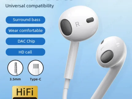 Écouteurs filaires semi-intra-auriculaires HiFi Bass 1
