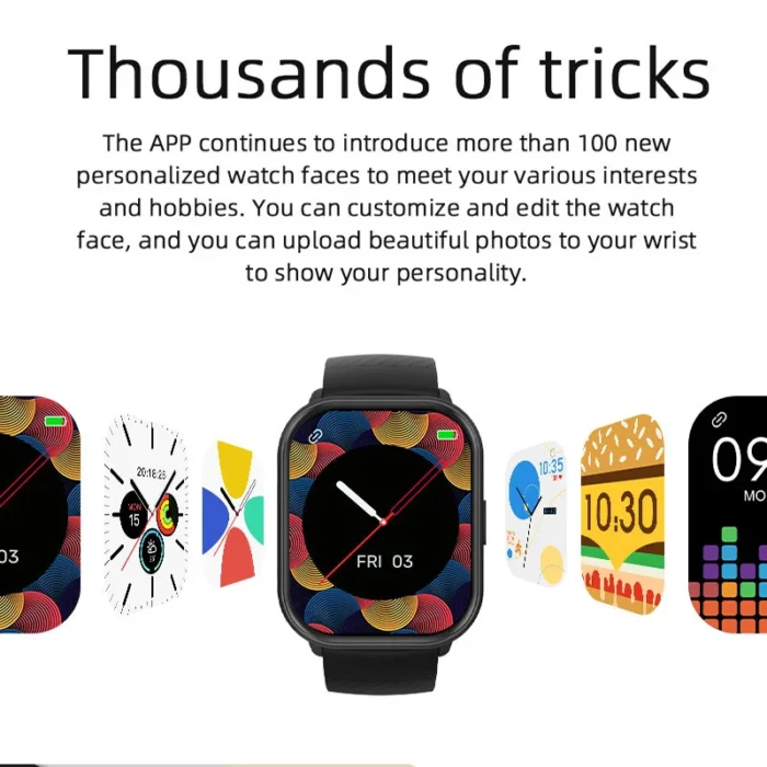 Montre intelligente de sport pour hommes et femmes 6