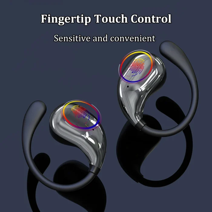 Écouteurs sans fil Bluetooth 5.4 TWS, oreillettes à crochet, stéréo HiFi, sauna étanche, affichage LED, longue veille, tactile 4