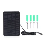 Chargeur de caméra de sécurité IP pour sonnette intelligente, panneau solaire 10W, 5V, support rapide réglable à 360 degrés, monocBN, support mural 5