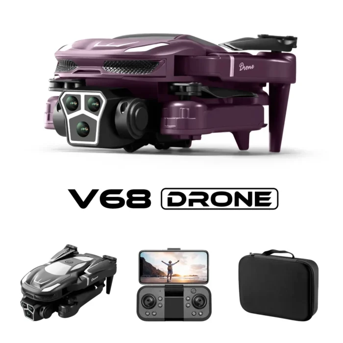 Drone V68 populaire avec plusieurs batteries 3