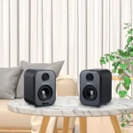 Haut parleurs actives de bibliothèque S400 Audio 80 W, moniteur de studio, 3 4