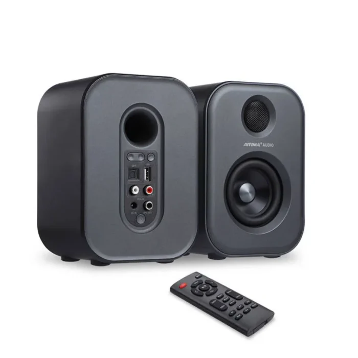 Haut parleurs actives de bibliothèque S400 Audio 80 W, moniteur de studio, 3 2