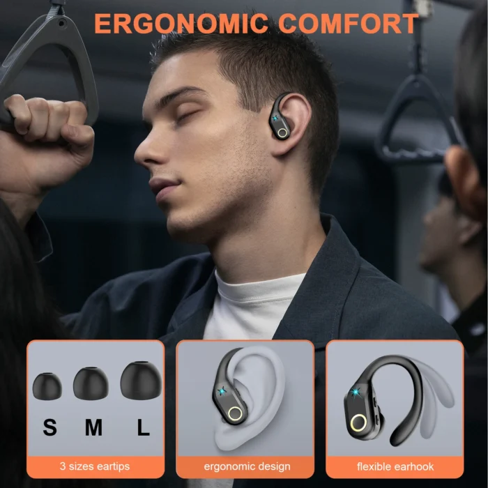 Casque Bluetooth sans fil avec affichage LED 5