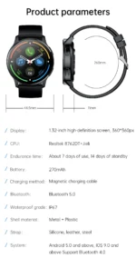 Montre, Moniteur de Fréquence Cardiaque 4