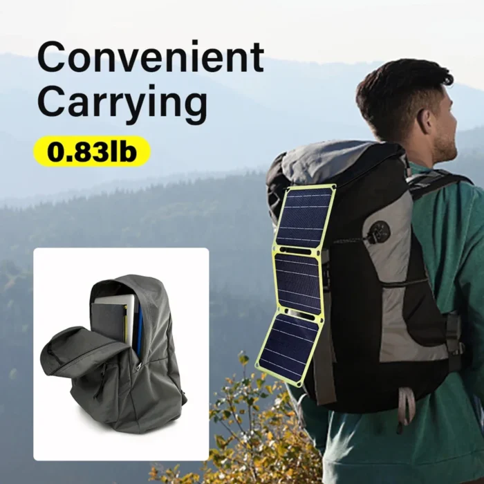 Chargeur de batterie de panneau solaire portable 3