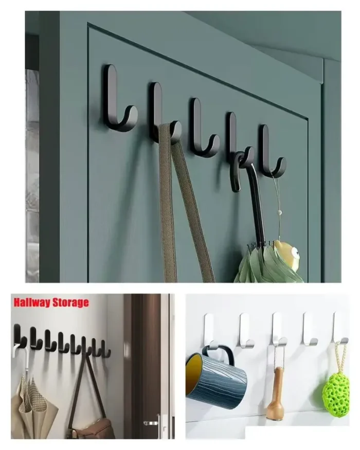 Crochets muraux auto-adhésifs pour la salle de bain 2