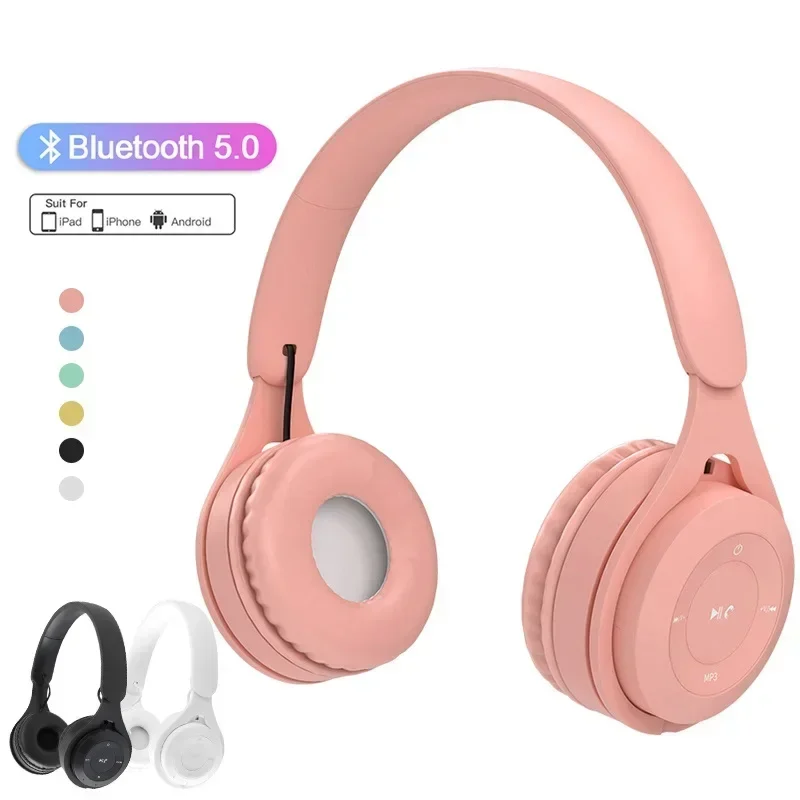 Écouteurs Bluetooth sans fil pour enfants, casques stéréo pliables, casques de jeu, ensembles de sauna, écouteurs supra-auriculaires pour Android et iOS 1