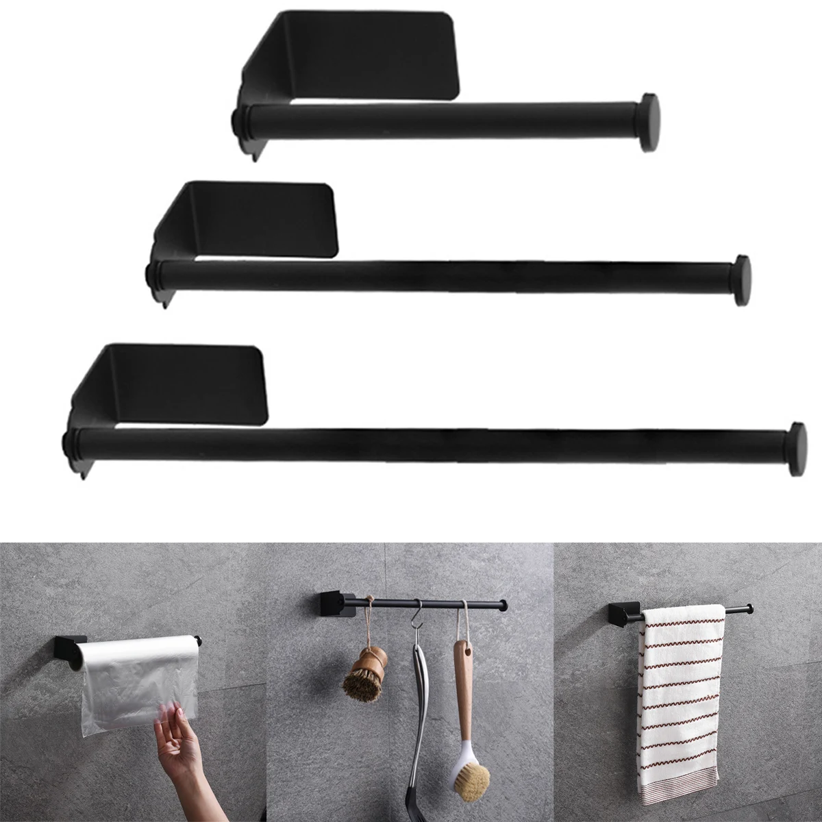 Porte-rouleau de papier toilette auto-adhésif 1