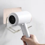 Support sèche-cheveux mural inox T1 2