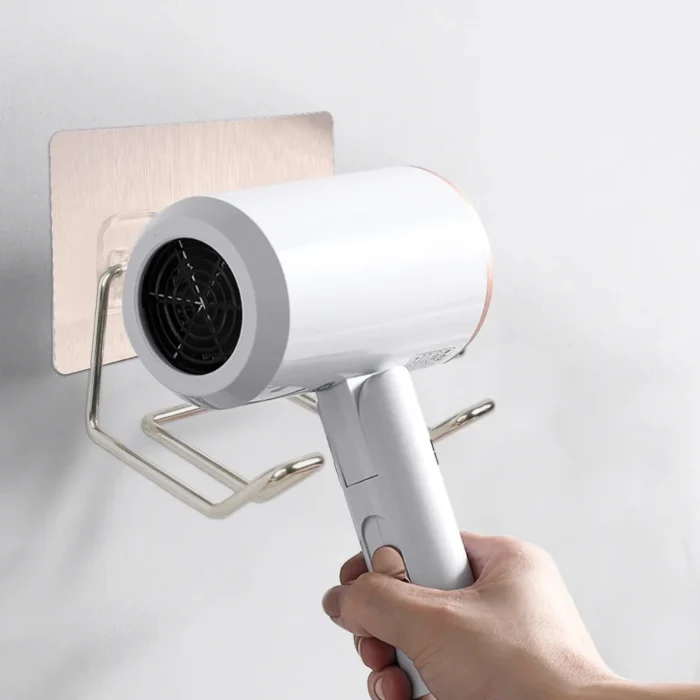 Support sèche-cheveux mural inox T1 2