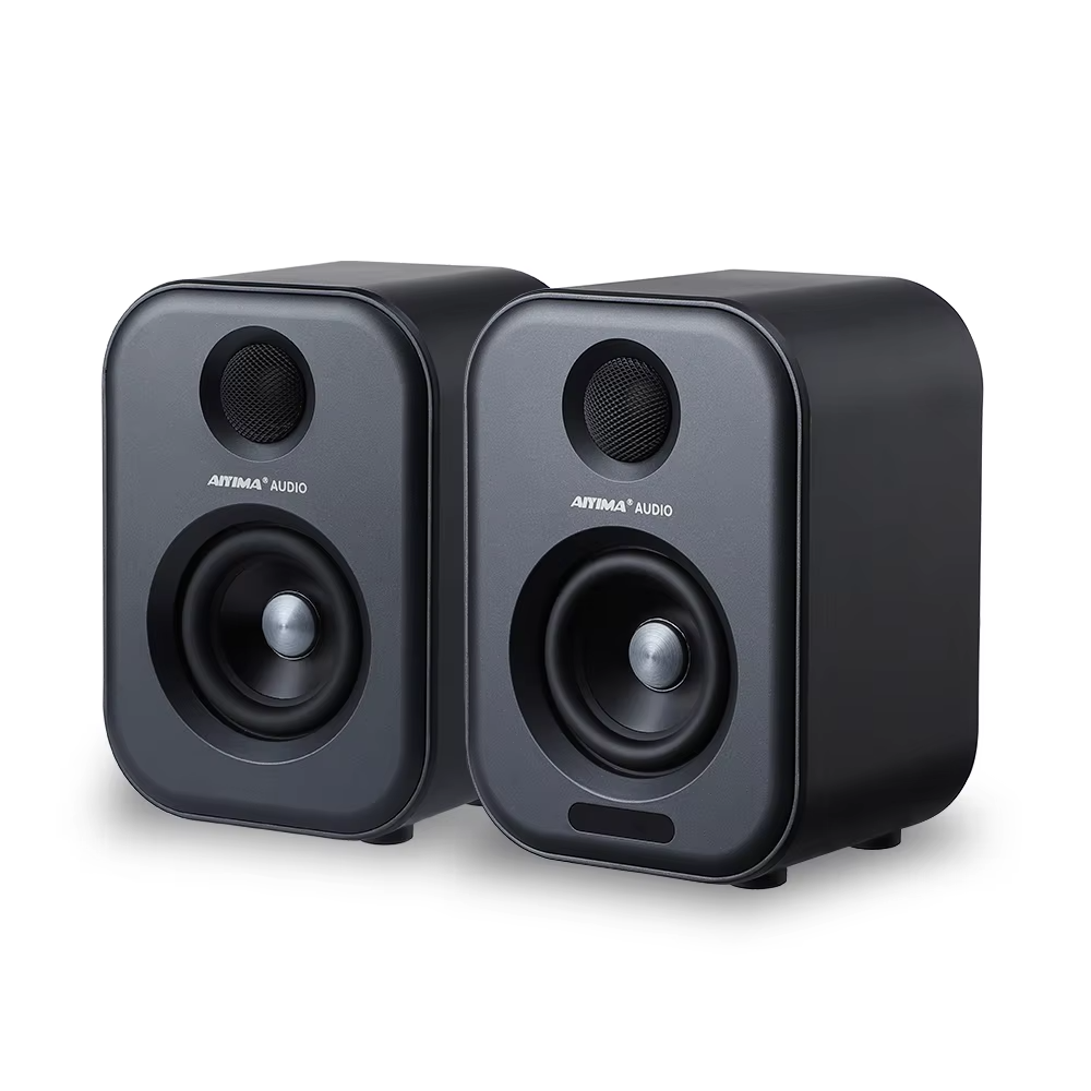 Haut parleurs actives de bibliothèque S400 Audio 80 W, moniteur de studio, 3