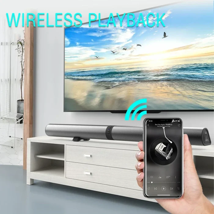 Barre de son TV filaire et sans fil 5