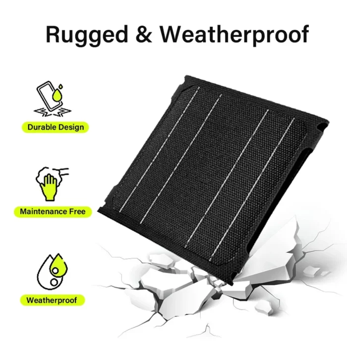 Chargeur de batterie de panneau solaire portable 5