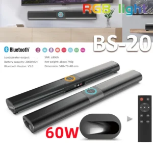 Barre de son haut-parleur portable