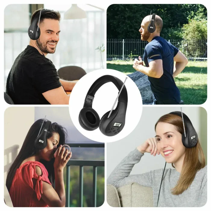 Récepteur radio FM pour conférence et interprétation simultanée, casque stéréo, écouteurs, sauna, téléphone 6