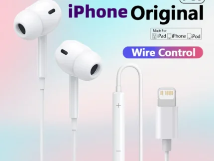 Écouteurs filaires intra-auriculaires d'origine pour iPhone, écouteurs pour iPhone 14, 13, 12, 11 Pro Max, Mini 8, 7, 6s Plus, X, XS, Poly SE 1