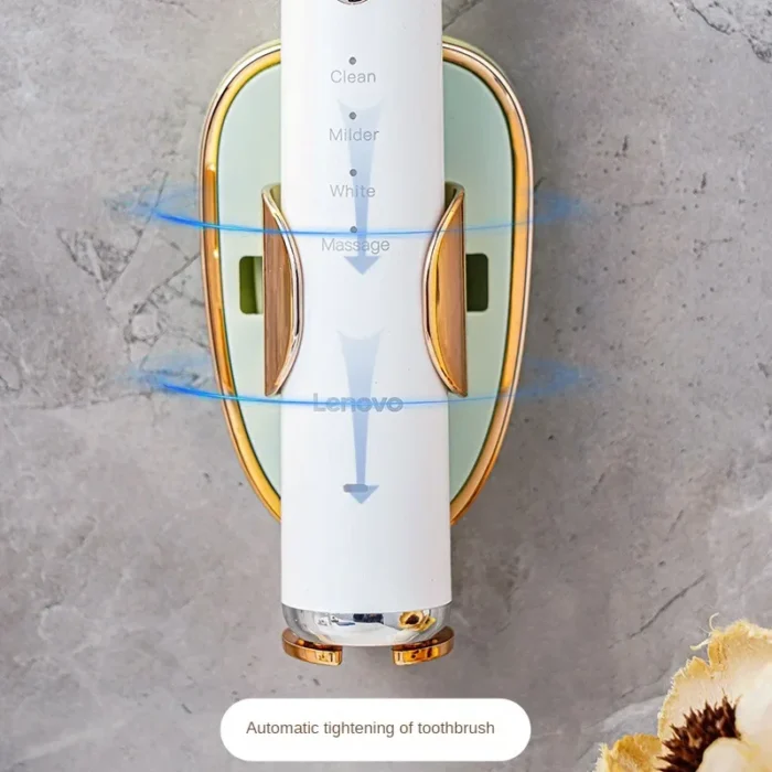 Porte-brosse à dents électrique mural pour adultes 4