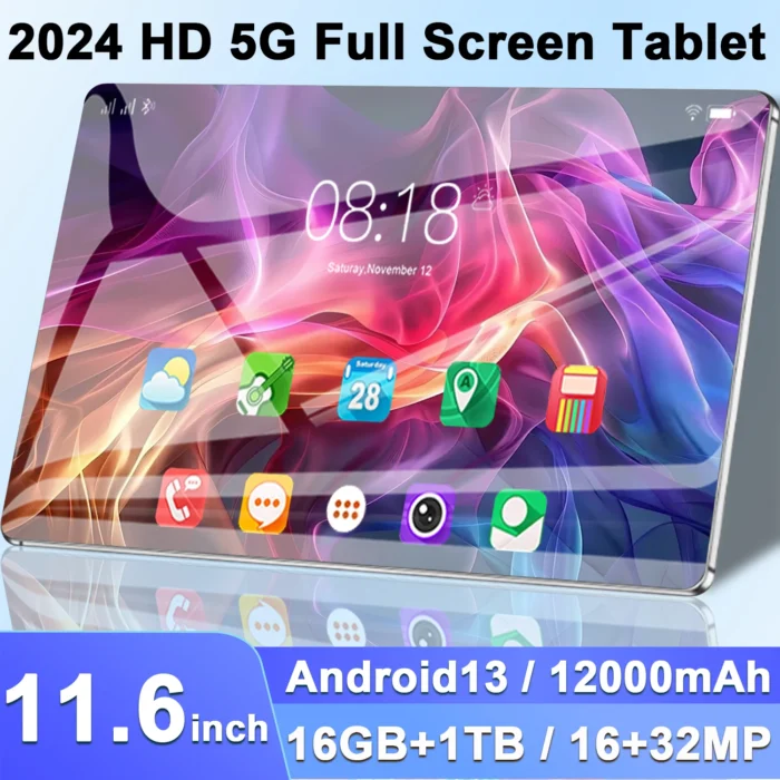 Tablette Android 2024 5G 11.6" 1