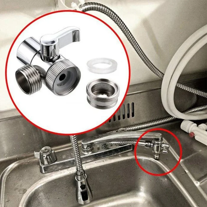 Connecteur de Robinet d'Eau à 3 Voies 3