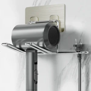 Support sèche-cheveux mural inox T1