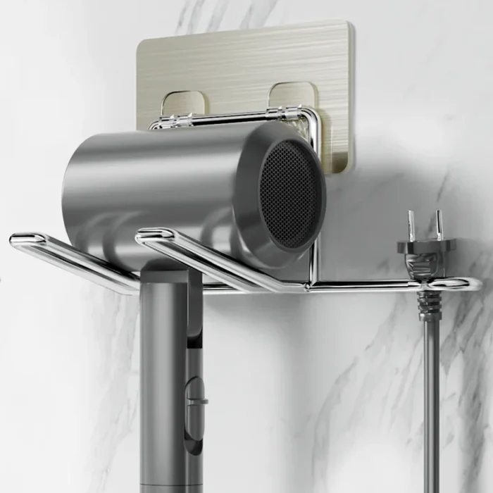 Support sèche-cheveux mural inox T1 1