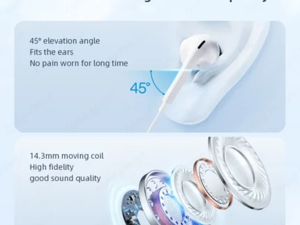 Écouteurs filaires semi-intra-auriculaires HiFi Bass 2