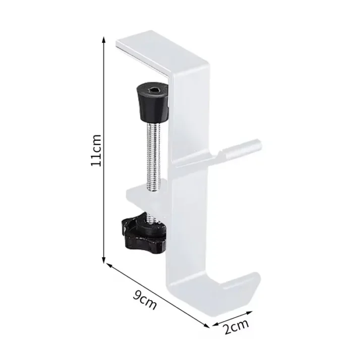 Crochet de bureau réglable sans poinçon 6