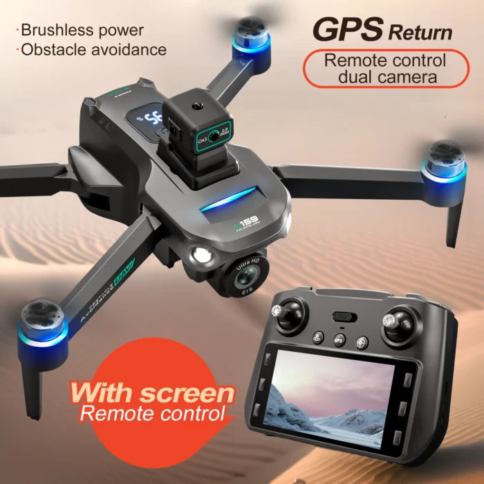 Drone d'évitement d'obstacles avec écran 4