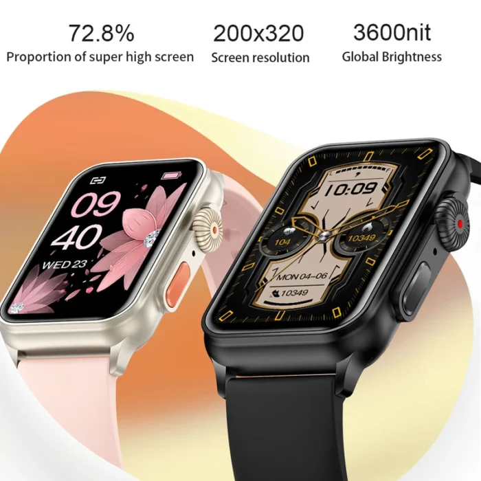 Montre intelligente d'appel Bluetooth pour hommes et femmes 2
