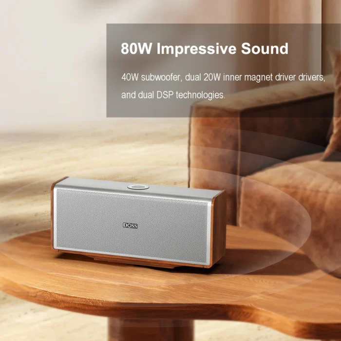 Haut-parleur sans fil Bluetooth 5.3, son injuste 80W 4