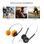 Casque de sport portable rétro filaire 2