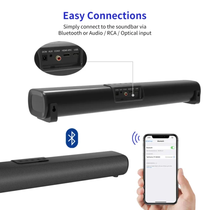 Barre de son Bluetooth haute puissance avec télécommande 3