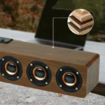 Barre de son haut-parleur Bluetooth en bois 3